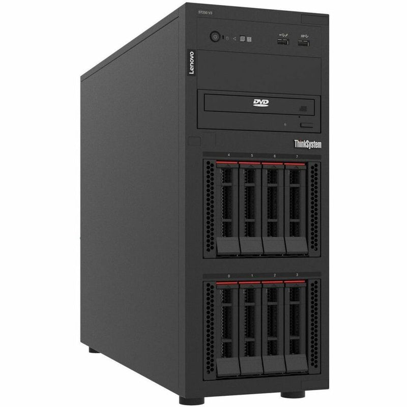 Lenovo ThinkSystem ST250 V3 7DCEA021NA Tower Server - 1 Xeon E-2456 3.30 GHz - 16 GB RAM - 12Gb/s SAS Controller
