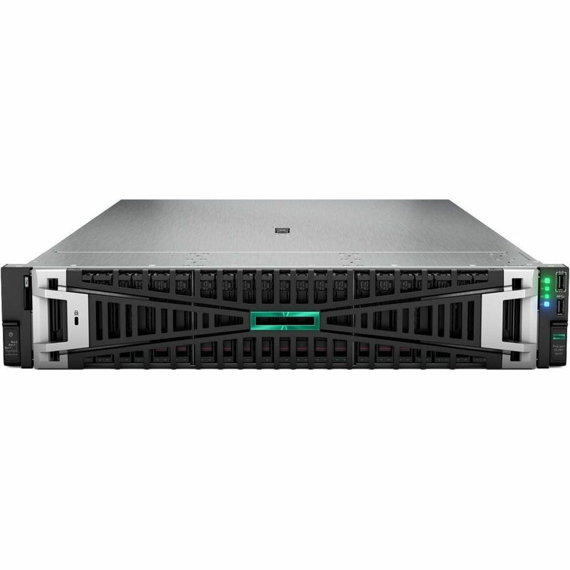 HPE ProLiant DL380 G11 2U Rack Server - 1 Xeon Silver 4510 2.40 GHz - 64 GB RAM - 16 TB HDD - (2 x 8TB) HDD Configuration - Serial ATA/600, 12Gb/s SAS Controller