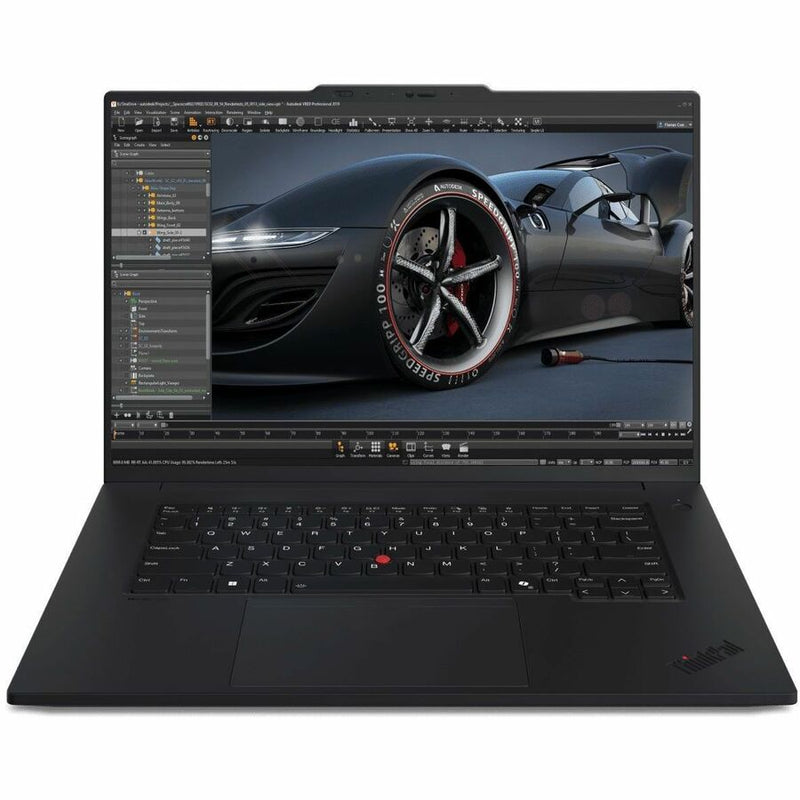Lenovo ThinkPad P1 Gen 7 21KV000ACA 16" Touchscreen Notebook - WQUXGA - Intel Core Ultra 7 165H - vPro Technology - Intel Evo Platform - 64 GB - 2 TB SSD - French Keyboard - Black
