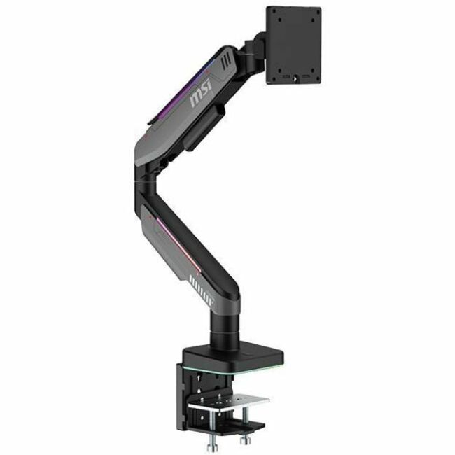 MSI Mounting Arm for Monitor, Curved Screen Display, Flat Panel Display - Matte Black, Gray