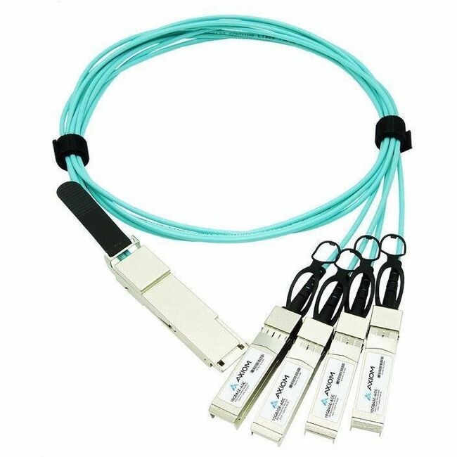 AXIOM 400GBASE-AOC QSFP-DD TO 4 QSFP56 ACTIVE OPTICAL CABLE HP COMPATIBLE 50M