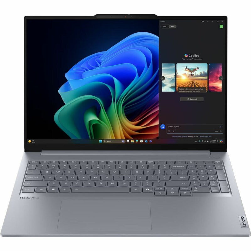 Lenovo ThinkBook 16 G7 QOY 21NH000JUS 16" Copilot+ PC Notebook - WUXGA - Qualcomm Snapdragon X Plus X1P-42-100 - 16 GB - 512 GB SSD - English (US) Keyboard - Luna Gray