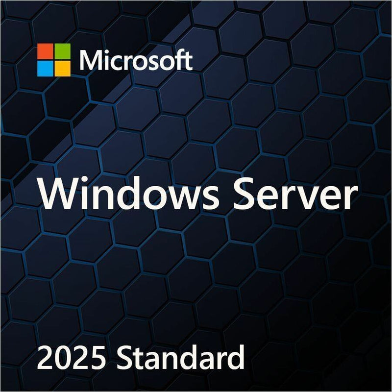 MICROSOFT WINDOWS SVR STD 2025 64BIT ENGLISH 1PK DSP OEI DVD 16 CORE