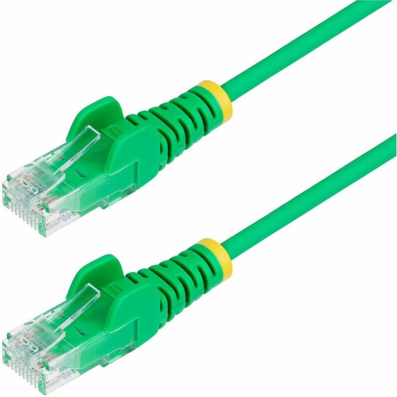 STARTECH 20FT GREEN SLIM CAT6 ETHERNET CABLE, SNAGLESS, 100W POE, UTP, LSZH, 28A