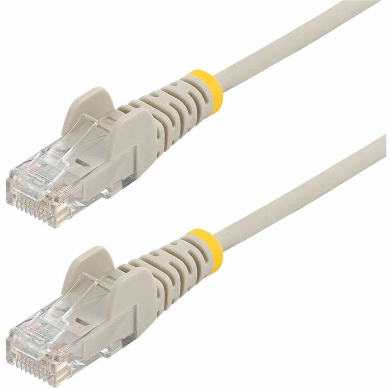 STARTECH 30FT GRAY SLIM CAT6 ETHERNET CABLE, SNAGLESS, 100W POE, UTP, LSZH, 28AW