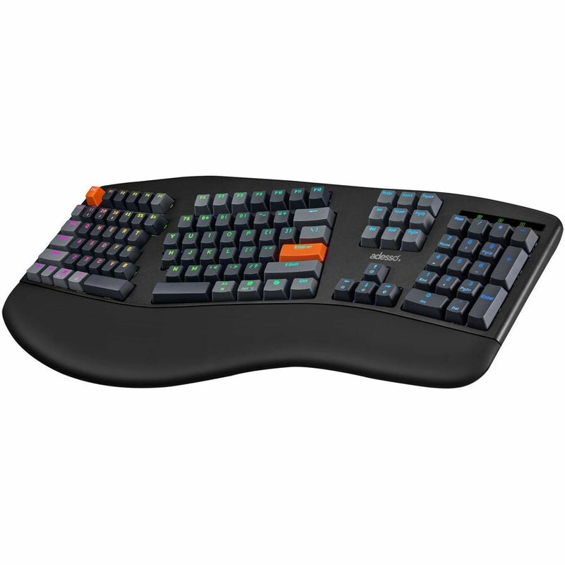 ADESSO 2X LARGE PRINT ILLUMINATED ERGONOMIC MECHANICAL KEYBOARD