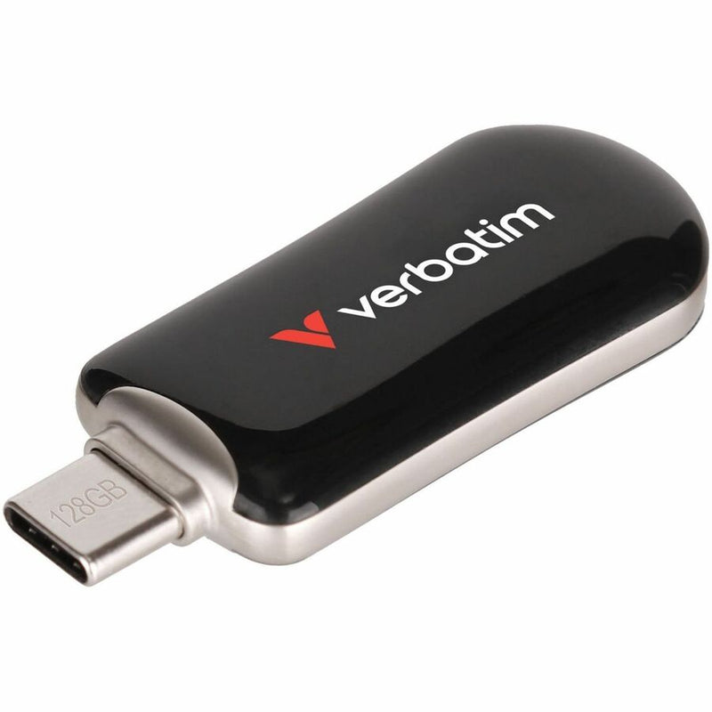 VERBATIM 128GB PLECTRA USB-C FLASH DRIVE - BLACK