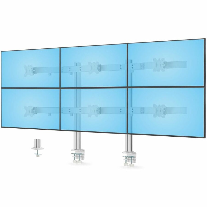 STARTECH SIX-MONITOR DESK MOUNT WITH CROSSBAR, UP TO 32-INCH COMPUTER SCREENS, M