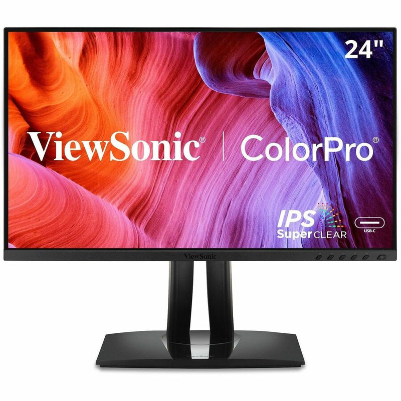 VIEWSONIC 24IN COLORPRO 1080P IPS MONITOR WITH USB-C, DISPLAYPORT, HDMI, USB-A,