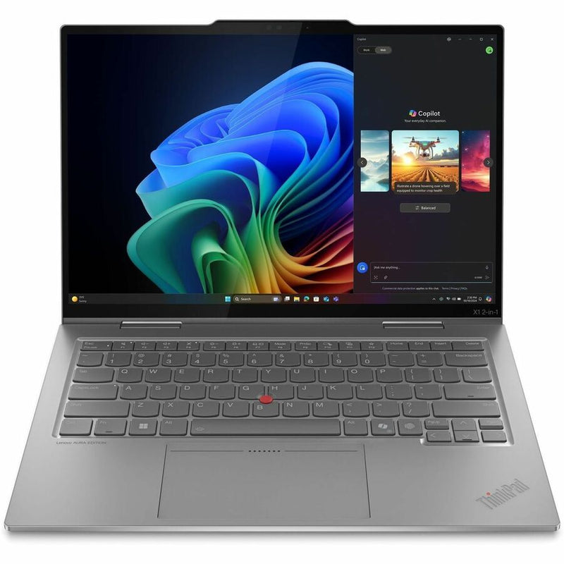 Lenovo Thinkpad X1 Gen 10 21NU0034US 14" Touchscreen Convertible Copilot+ PC 2 in 1 Notebook - WUXGA - Intel Core Ultra 5 226V - Intel Evo Platform - 16 GB - 512 GB SSD - English Keyboard - Gray