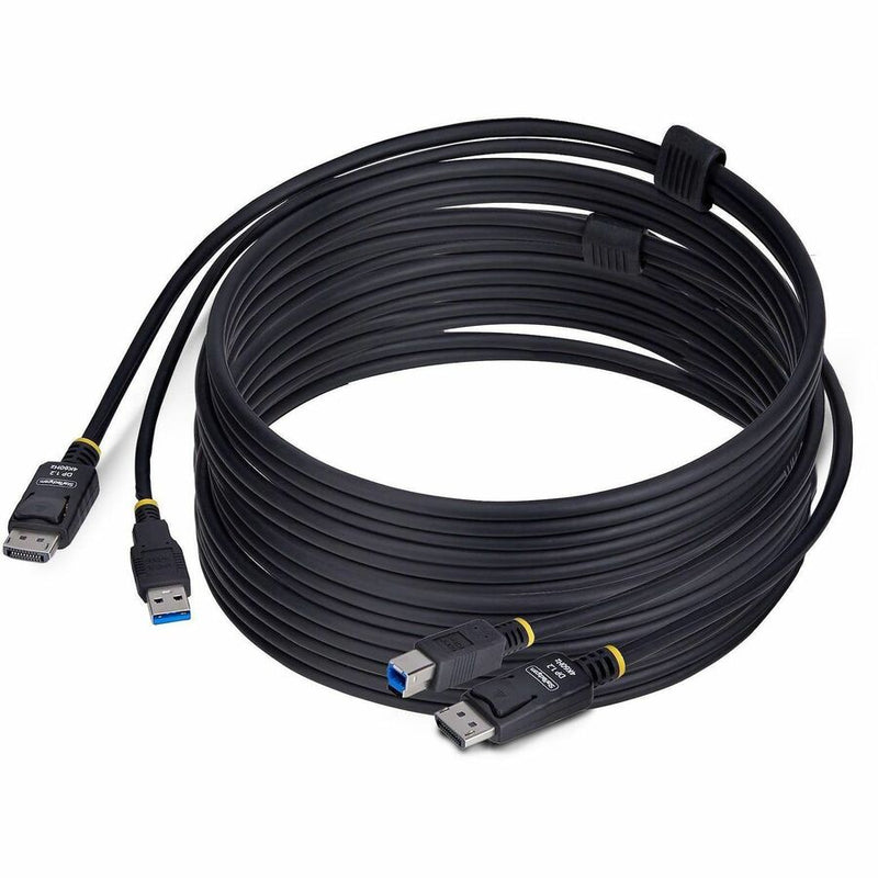 STARTECH 10FT (3M) DISPLAYPORT AND USB 5GBPS KVM CABLE, 4K 60HZ, DP 1.2 AND USB