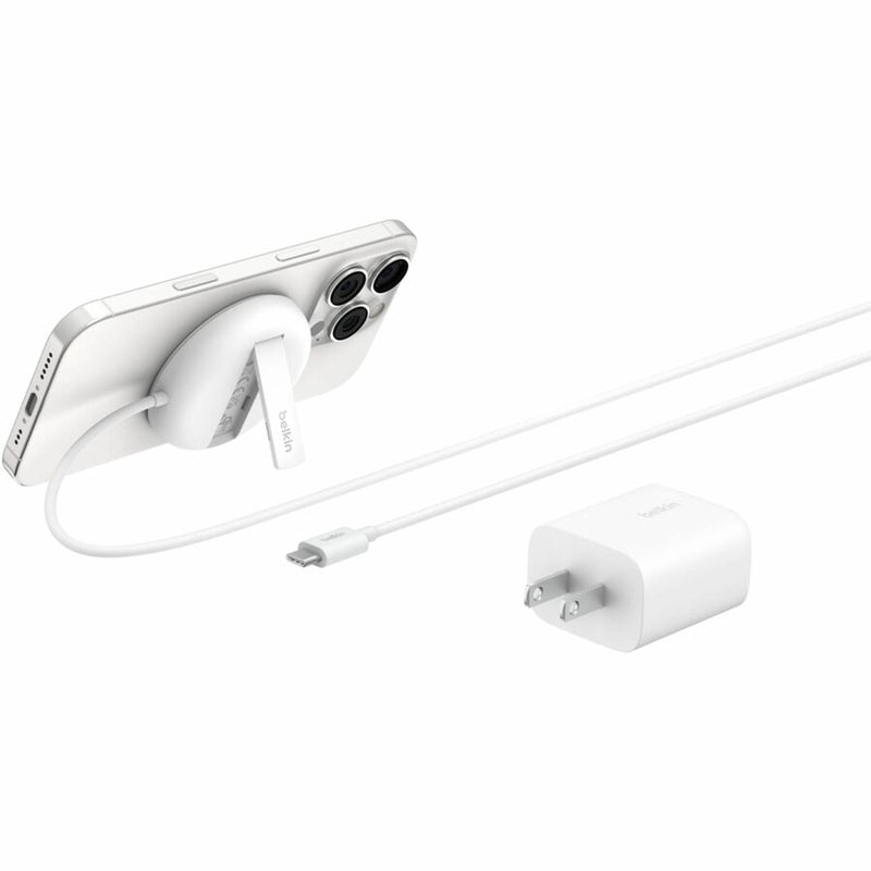 BELKIN QI2 15W MID-TIER SINGLE PUCK, PSU, WHITE