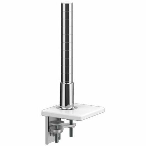 M/FLEX WITH CLAMP MOUNT, 12IN POST, NO ARMS, POLISHED ALUMINUM WITH WHITE TRIM