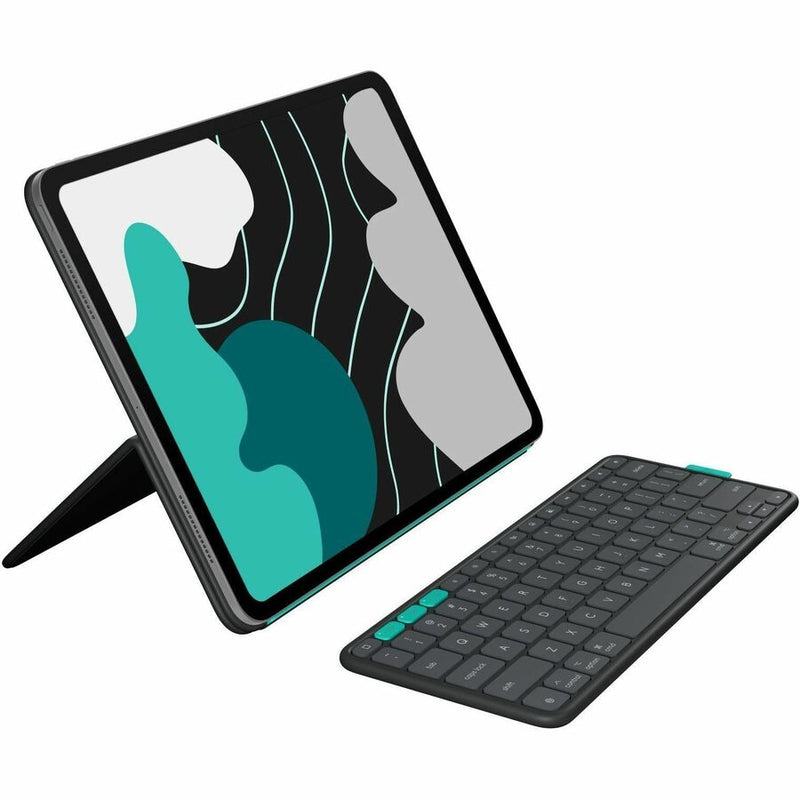 Logitech Flip Folio Keyboard/Cover Case (Folio) for 13" Apple iPad Pro 13 (2024), iPad Air 13 (2024), iPad Air 13 (2025) Tablet - Graphite