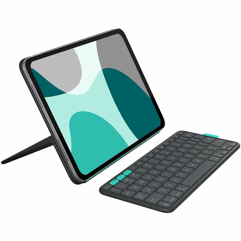 Logitech Flip Folio Keyboard/Cover Case (Folio) for 11" Apple iPad Pro 11 (2024), iPad Air 11 (2024), iPad Air 11 (2025), iPad Air (5th Generation) Tablet - Graphite