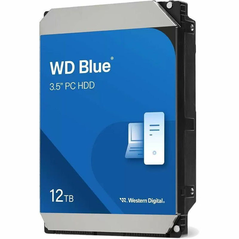 WD Blue WD120EAGZ 12 TB Hard Drive - 3.5" Internal - SATA (SATA/600) - Conventional Magnetic Recording (CMR) Method