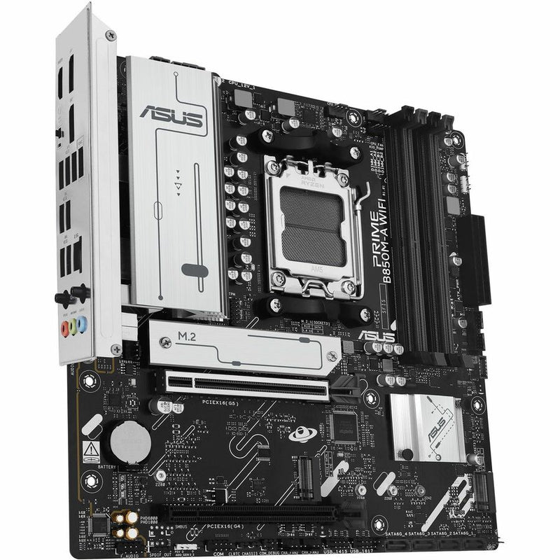 Asus Prime B850M-A WIFI-CSM Gaming Desktop Motherboard - AMD B850 Chipset - Socket AM5 - Micro ATX