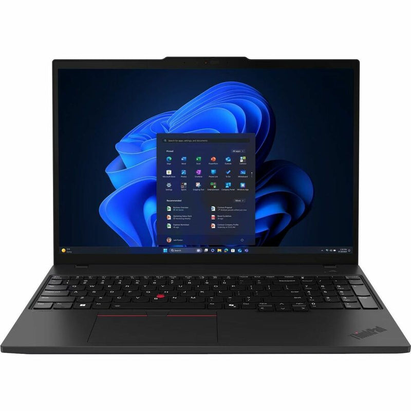 Lenovo ThinkPad T16 Gen 4 21QE001WUS 16" Notebook - WUXGA - Intel Core Ultra 7 255U - 16 GB - 512 GB SSD - English Keyboard - Black