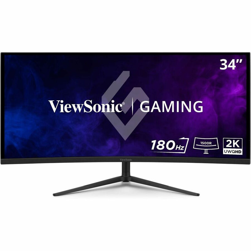ViewSonic VX3418C-2K 34" Class UWQHD Curved Screen Gaming LED Monitor - 21:9 - Black