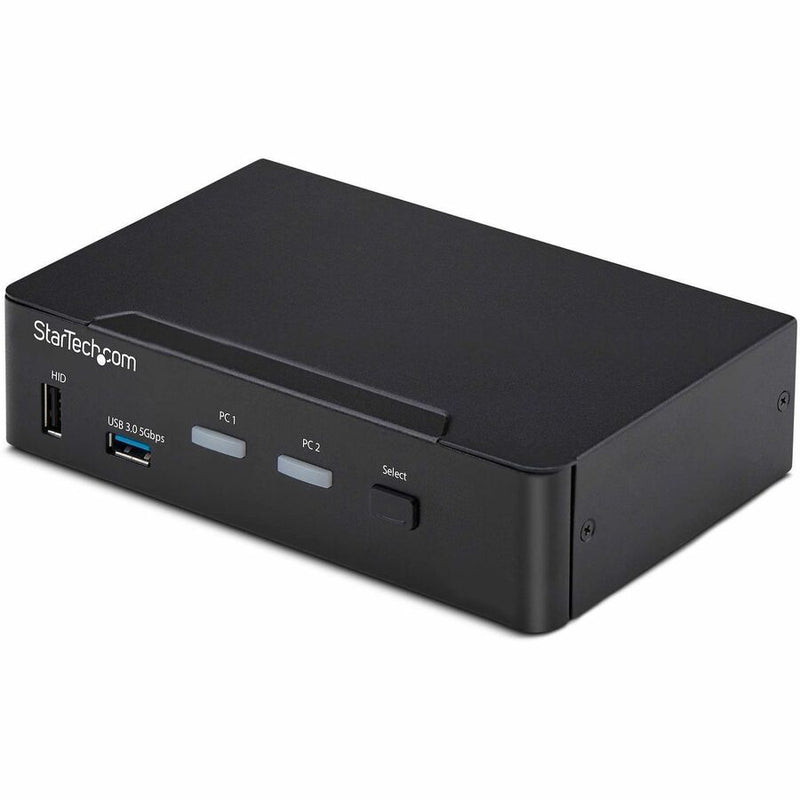 STARTECH 2-PORT DISPLAYPORT KVM SWITCH, 4K 60HZ, DP 1.2, HDCP 1.4, EDID MANAGEME