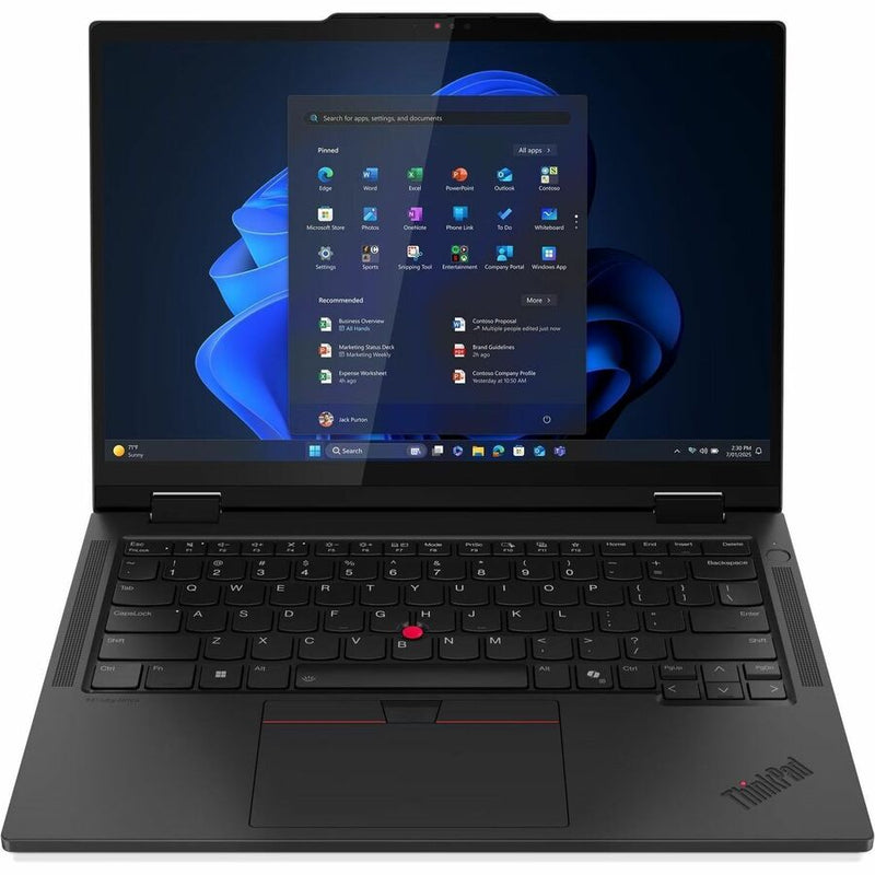 Lenovo ThinkPad T14s Gen 1 21R30010CA 14" Touchscreen Convertible 2 in 1 Notebook - WUXGA - Intel Core Ultra 5 2nd Gen 235U - vPro Technology - 16 GB - 512 GB SSD - Canadian French Keyboard - Black