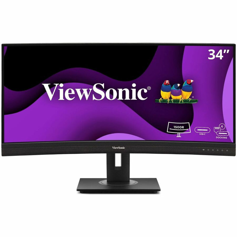 VIEWSONIC 34IN UWQHD ERGONOMIC 21:9 CURVED DOCKING MONITOR WITH 100W USB C AND R