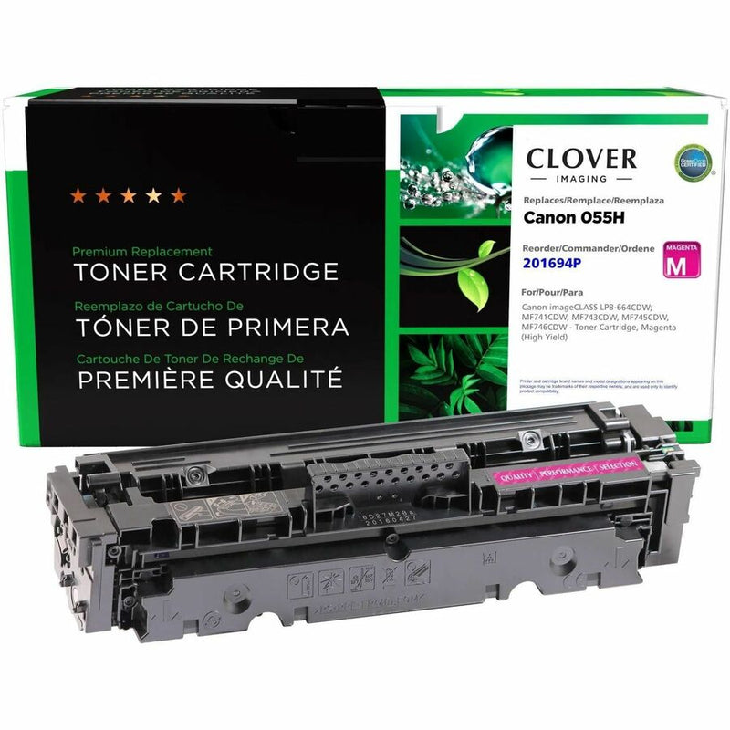 CIG Remanufactured High Yield Laser Toner Cartridge - Alternative for Canon 055HM, 3018C001 - Magenta - 1 Each
