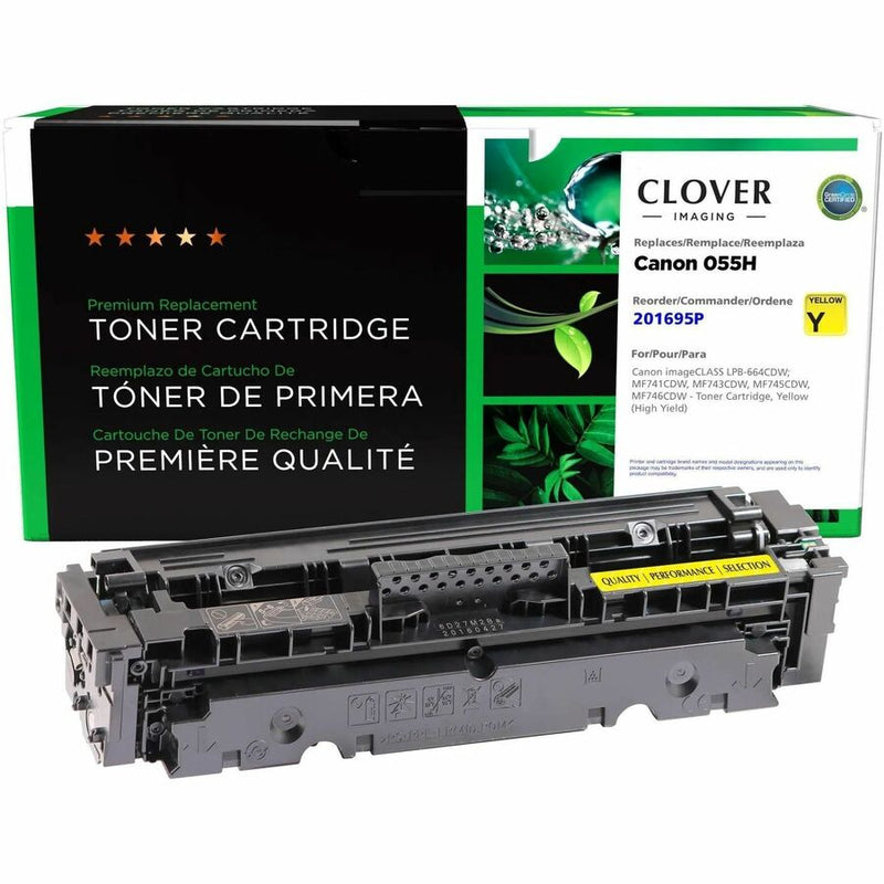 CIG Remanufactured High Yield Laser Toner Cartridge - Alternative for Canon 055HY, 3017C001 - Yellow - 1 Each