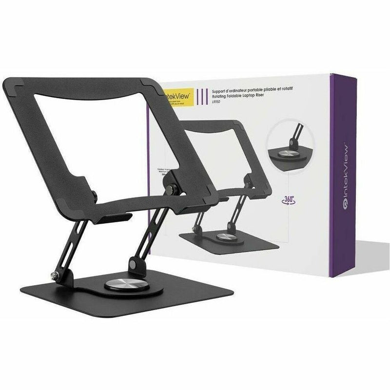 IntekView Steel Laptop Holder, Foldable with 360&deg; Rotation - LR150