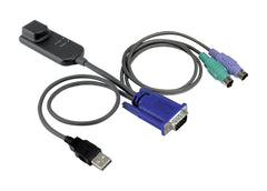 Module d'interface de serveur multimédia virtuel Vertiv pour vidéo VGA, clavier et souris PS/2 et support virtuel USB 2.0 avec câbles PS/2 et USB 14 pouces, requis pour les commutateurs AutoView et MergePoint Unity (DSAVIQ-PS2M)