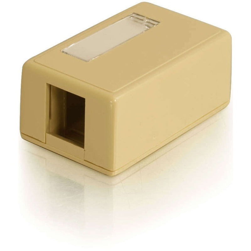 Legrand AV C2G Keystone Jack SURFACE Mount BOX 1-Port Ivory