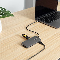 StarTech.com USB C Multiport Adapter, 4K 60Hz HDMI HDR10 Video, 3 Port 5Gbps USB-A Hub, 100W PD Pass-Through, GbE, SD/MicroSD, Mini Dock