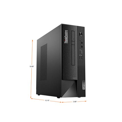 Ordinateur de bureau Lenovo ThinkCentre Neo 50s 11SX005FCA - Intel Core i5 12e génération i5-12400 Hexa-core (6 cœurs) 2,50 GHz - 8 Go de RAM DDR4 SDRAM - 256 Go M.2 PCI Express NVMe 4.0 x4 SSD - Petit facteur de forme - Noir