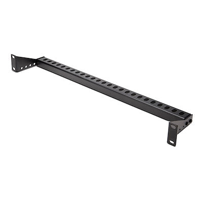 StarTech.com 1U Horizontal Cable Management Bar w/Adjustable Depth, 19" Rack-Mountable Lacing Bar For Organized Racks/Cabinets/Patch Panel