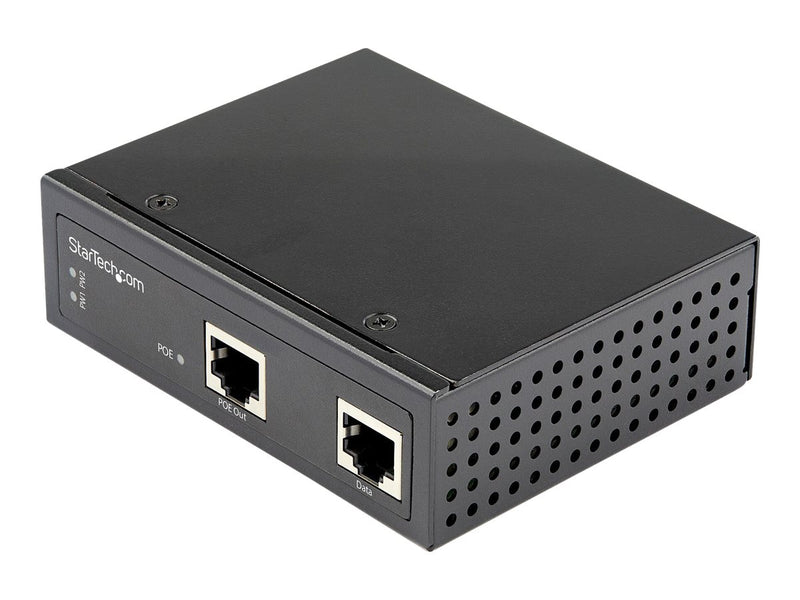 StarTech.com Industrial Gigabit PoE Injector - High Speed 90W 802.3bt PoE++ 52V-56VDC Ultra Power Over Ethernet/UPoE Injector -40C to +75C