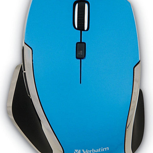 Wireless Notebook 6-Button Deluxe Blue LED Mouse - Blue