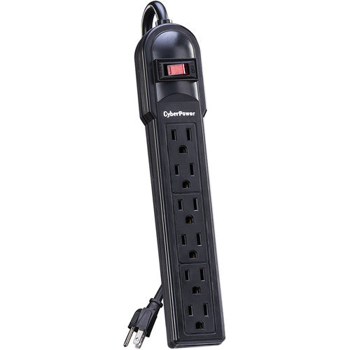 CyberPower CSB6012 Essential 6-Outlets Surge Suppressor with 1200 Joules and 12FT Cord - Plain Brown Boxes