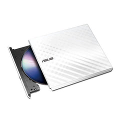 ASUS 8X DVD-RW SLIM EXTERNAL WHITE DIAMOND, RETAIL,for PC, Mac,and Laptop