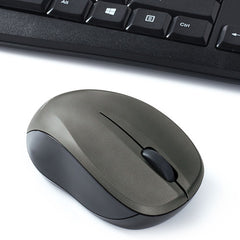 SOURIS ET CLAVIER SANS FIL SILENCIEUX - NOIR