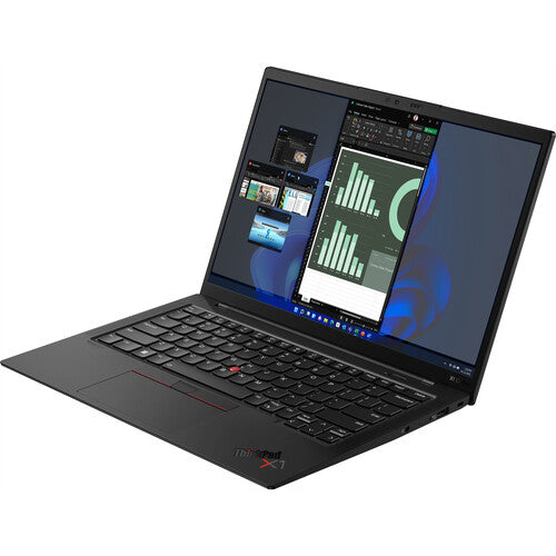 Lenovo ThinkPad X1 Carbon Gen 10 21CB000AUS 14" Notebook - WUXGA - 1920 x 1200 - Intel Core i5 i5-1240P Dodeca-core (12 Core) - 16 GB Total RAM - 256 GB SSD - Black Paint