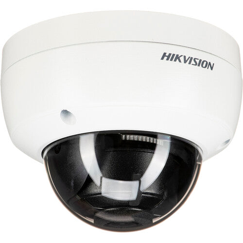 Hikvision Performance PCI-D18F2S 8 Megapixel Outdoor 4K Network Camera - Color - Dome - White