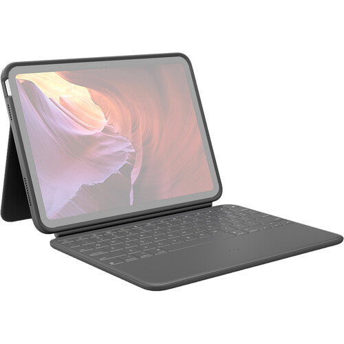 Logitech Rugged Folio Rugged Keyboard/Cover Case (Folio) pour Apple 10,9", tablette Logitech iPad (10e génération) - Graphite