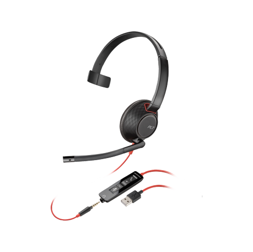 CASQUE MONAURAL USB-A HP POLY BLACKWIRE 5210