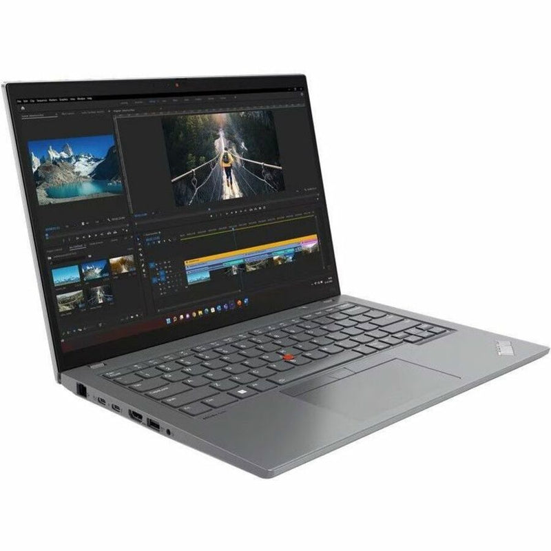 Lenovo ThinkPad T14 Gen 4 21HD00DGUS Ordinateur portable à écran tactile 14" - WUXGA - 1920 x 1200 - Intel Core i7 13e génération i7-1355U Deca-core (10 cœurs) 1,70 GHz - 32 Go de RAM totale - 16 Go de mémoire intégrée - 1 To SSD - Gris tempête