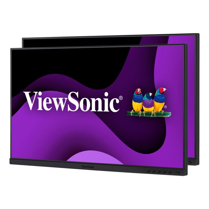 VIEWSONIC 24IN DUAL PACK HEAD-ONLY 1080P IPS MONITORS WITH HDMI, DP, AND VGA.