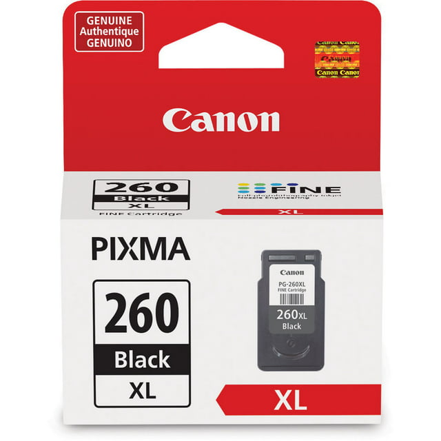 Canon PG-260 XL Original Extra Large Yield Inkjet Ink Cartridge - Black - 1 Pack