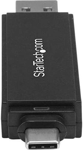 StarTech.com Star Tech.com USB 3.0 Memory Card Reader for SD and microSD Cards - USB-C and USB-A - Portable USB SD and microSD Card Reader