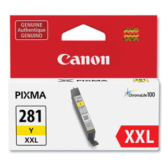 Cartouche d'encre jet d'encre originale Canon CLI-281 XXL - Pack jaune