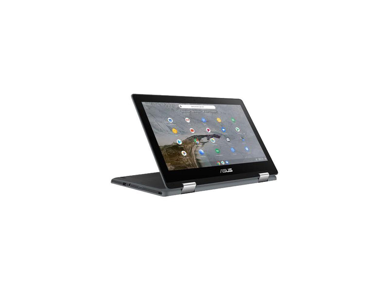 Asus Chromebook Flip C214 C214MA-C1R-CA 11.6" Touchscreen Rugged Convertible 2 in 1 Chromebook - HD - 1366 x 768 - Intel Celeron N4020 Dual-core (2 Core) 1.10 GHz - 4 GB Total RAM - 32 GB Flash Memory - Dark Gray