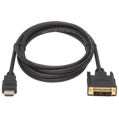 Tripp Lite P566AB-006 HDMI-to-DVI Antibacterial Cable, M/M, Black, 6 ft